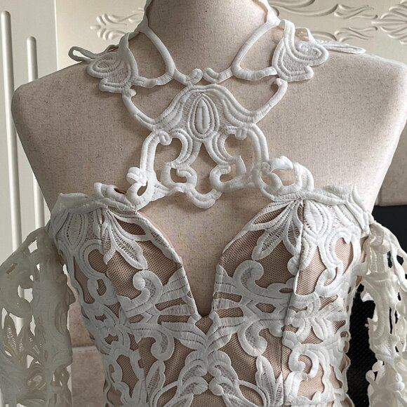 Thurley Arbury Dress with Lace Sleeves NWT Size AU6/US2 - Picture 3 of 15